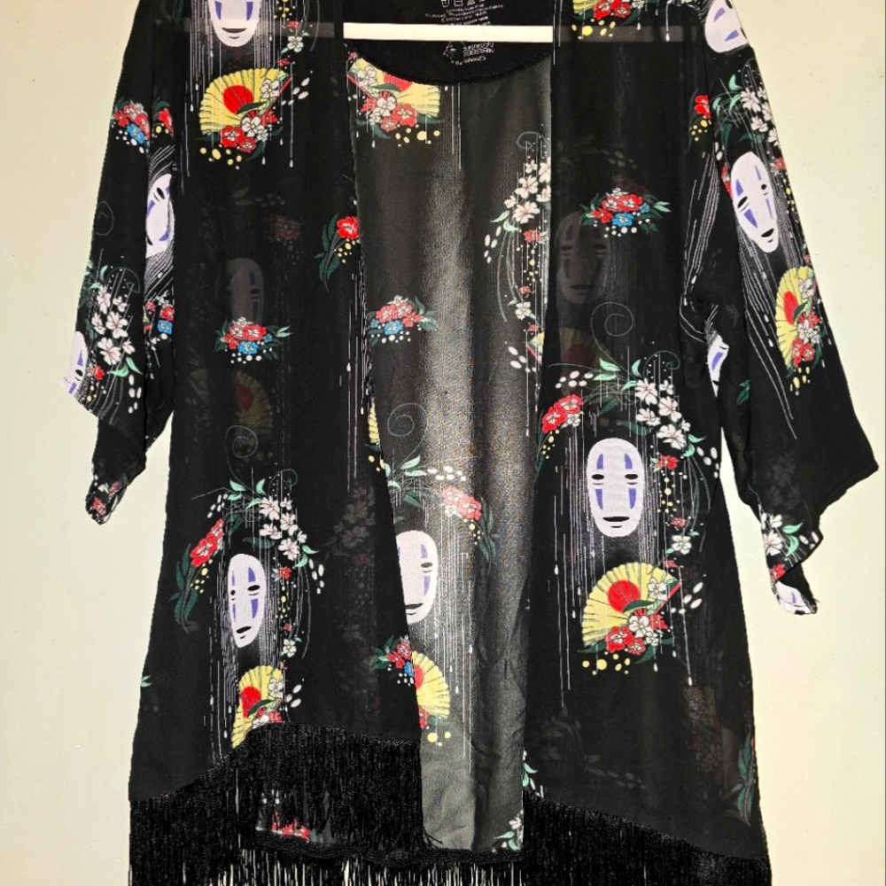Spirited Away No Face Sheer Kimono